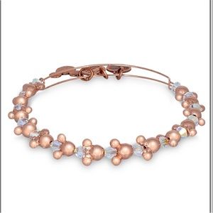 Disney Alex & Ani Bracelet - Mickey and Minnie Icon Beaded - Rose Gold